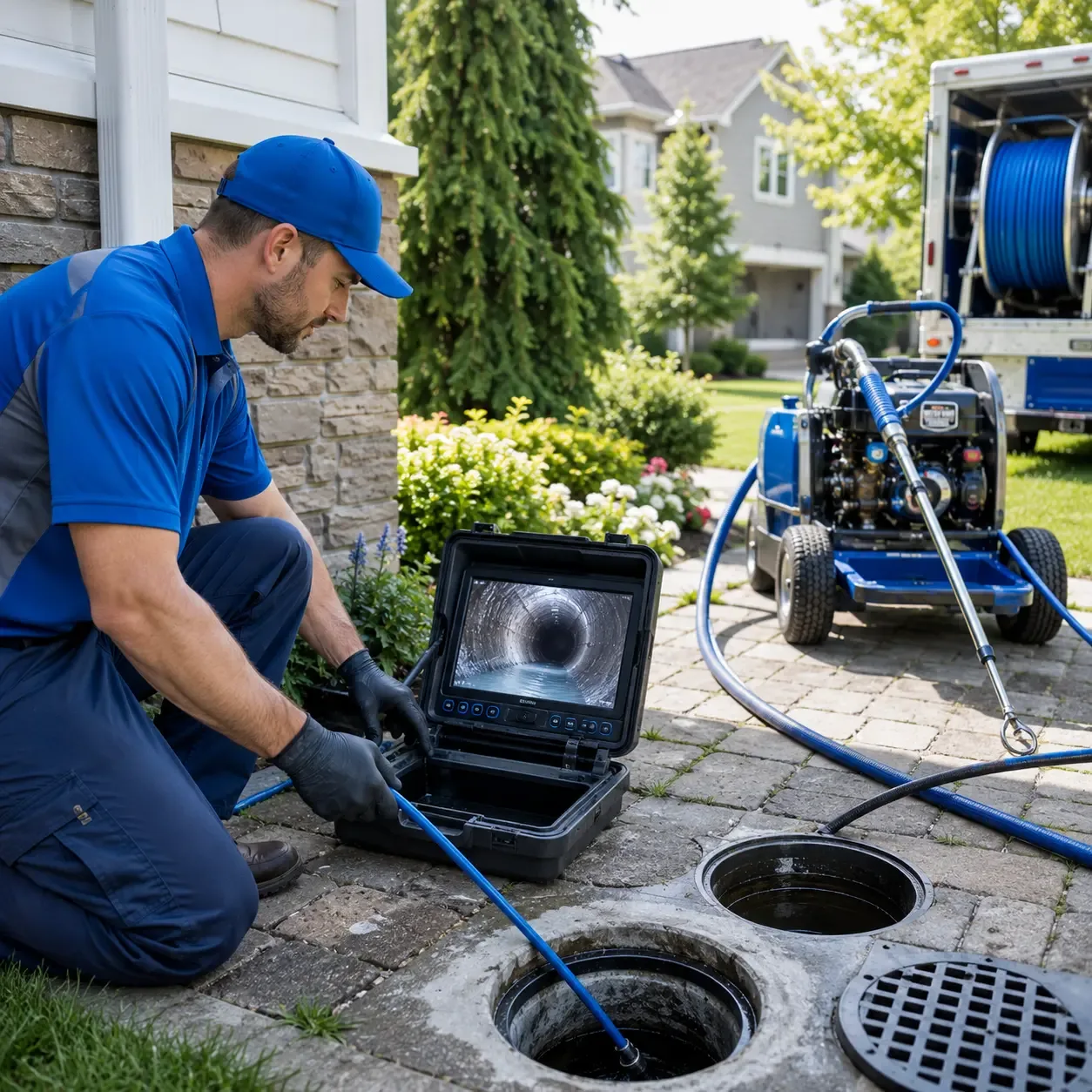 Outdoor drain cleaning professionals serving Fraser, MI